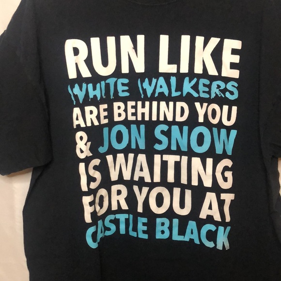 FRIIT OF THE LOOM black cotton short sleeve tee shirt. Size 2XL. Game of Thrones - Picture 2 of 6